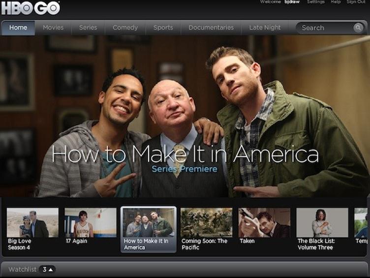 HBOgo how to make it in America