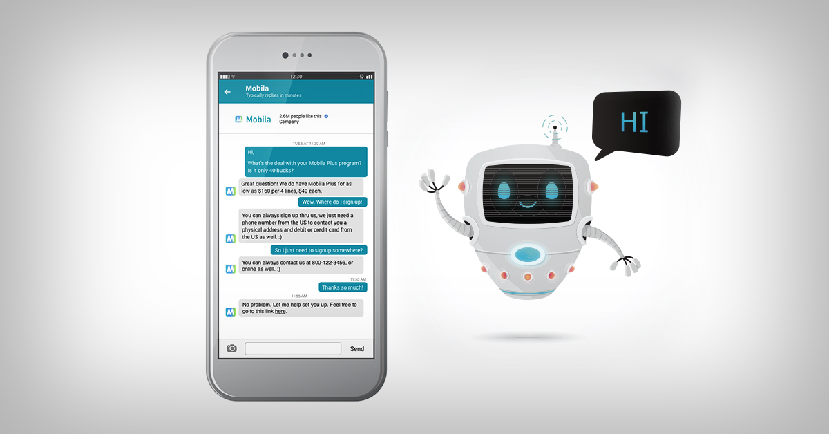 Conversational Emerging Digital Commerce Chatbot Phone Mobile