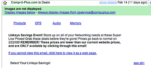 Compuplus Email Link