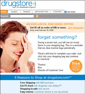 Drugstore.com Email