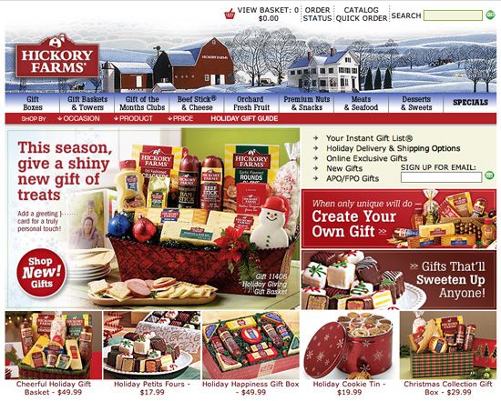 Hickory Farms Home Page