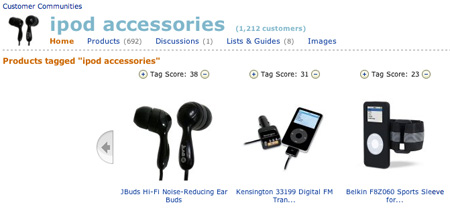 Amazon iPod Accessories Tag