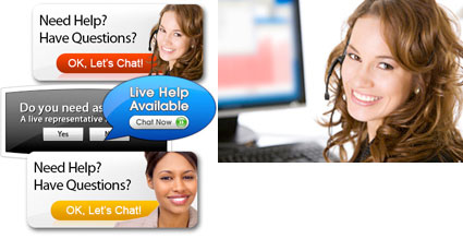 live chat avatars from stock photos